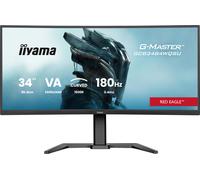 iiyama G-MASTER GCB3484WQSU-B1 Écran incurvé 34" Gaming Red Eagle avec taux de rafraîchissement de 180Hz & temps de réponse de 0,4 ms