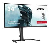 iiyama G-MASTER Red Eagle GCB3481WQSU-B1 - Écran LED - jeux - incurvé - 34" - 3440 x 1440 UWQHD @ 180 Hz - VA - 500 cd/m² - 4000:1 - 0.3 ms - 2xHDMI, 2xDisplayPort - haut-parleurs - noir mat