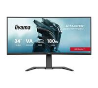 iiyama G-MASTER Red Eagle GCB3484WQSU-B1 - Écran LED - jeux - incurvé - 34" (31.4" visualisable) - 3440 x 1440 UWQHD @ 180 Hz - VA - 500 cd/m² - 4000:1 - 0.4 ms - 2xHDMI, DisplayPort, 2xUSB-C...