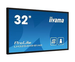 iiyama LFD 32 Dalle IPS 24/7 1920x1080 1xDVI 1xVGA 3xHDMI 2xHPs10W DisplayPort 2xUSB 500cd/m² Paysage/Port 8ms MediaPlayer VESA 200x200 / LH3254HS-B1AG