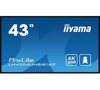 iiyama LFD 43 Dalle IPS 24/7 3840x2160 3xHDMI 1xVGA 1xDisplay Port 1xDVI 2xUSB Haut-parleurs 500cd/m² Paysage/Port 8ms MediaPlayer VESA 200x200 LH4354UHS-B1AG