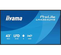 Écran d'affichage numérique - IIYAMA - Prolite LH4364UHS-B1AG - 4K UHD - 43 pouces - Android 14 OS