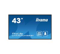 Iiyama LH4365UHSB-B1 Écran Kiosk 42.5" IPS 4K Ultra HD 800cd/m² 8ms HDMI/DP/USB/RJ45/WiFi, Android 11, 24/7
