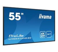 iiyama "LH5541UHS-B2 Écran d''affichage dynamique En forme de kiosk 138,7 cm (54.6"") LCD 500 cd/m² 4K Ultra HD Noir Intégré dans le processeur 24/7, Affichage public" , EEC: G
