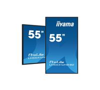 iiyama LH5541UHS-B2 Kiosk Display 54.6" LCD 4K Ultra HD 3840x2160 500cd/m² IPS 8ms HDMI/DVI/VGA Processeur V810 2GB RAM 16GB Stockage 18/7 VESA 400x400mm