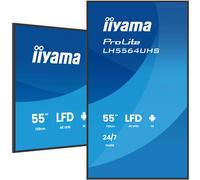 iiyama LH5564UHS-B1AG, Écran plat de signalisation numérique, 139,7 cm (55'), 3840 x 2160 pixels, Wifi, 24/7