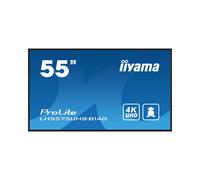 iiyama LH5575UHS-B1AG Écran Signalétique 54.6" LCD 4K UHD 3840x2160 500cd/m² IPS 8ms HDMI/DP/USB/RJ45 Android 11 24/7 VESA 400x400mm