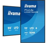 iiyama LH5575UHS-B2AG 55 pouces 3840x2160 UHD panneau IPS Haze 25% 500cd/m en mode paysage et portrait