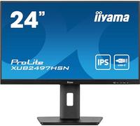 iiyama Moniteur de Bureau XUB2497HSN-B1-23.8", Full HD LED, IPS, 1920 x 1080/100Hz, 1H1DP1C, Has, RJ45, Noir