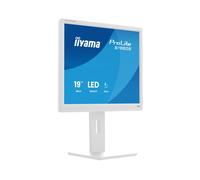 iiyama Écran LED 19" ProLite B1980S-W1 – 1280×1024 75Hz, HDMI/DisplayPort, haut-parleurs, blanc mat