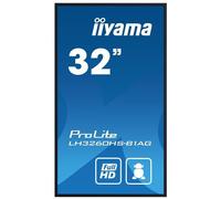 iiyama ProLite LH3260HS-B1AG - 32" écran LCD rétro-éclairé par LED - signalisation numérique - avec lecteur multimédia SoC intégré - 1080p 1920 x 1080 - éclairage périphérique - noir, finition matte