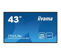iiyama ProLite LH4341UHS-B2 - Classe de diagonale 43" (42.5" visualisable) écran LCD rétro-éclairé par LED - signalisation numérique - 4K UHD (2160p) 3840 x 2160 - noir, brillant Noir, Brillant G