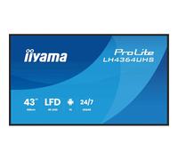 iiyama Écran d'affichage numérique ProLite LH4364UHS-B1AG 4K UHD 43 pouces avec options avancées de contrôle et de connectivité