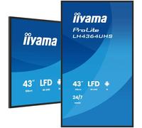 iiyama Moniteur de présentation DS LH4364UHS-B1AG 43" 4K USB-C VA LED iiSignage² iiControl 24/7