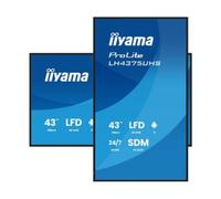 iiyama ProLite LH4375UHS-B2AG écran d'affichage numérique 4K de 43 pouces avec disponibilité 24 heures sur 24, 7 jours sur 7, système d'exploitation Android, fonction de basculement en cas de défailla
