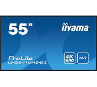 iiyama Prolite LH5541UHS-B2 Écran d'affichage numérique IPS LED 4K UHD VGA HDMI Audio in/Out USB2.0 RS-232c RJ45 24/7 Noir 139 cm 54,6"