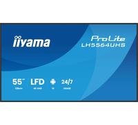 iiyama ProLite LH5564UHS-B1AG - Classe de diagonale 55" (54.6" visualisable) écran LCD rétro-éclairé par LED - signalisation numérique - avec lecteur multimédia SoC intégré - 4K UHD (2160p) 3840...