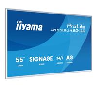 iiyama LH5581UHSG-1AG écran plat interactif 138,7 cm (54,6) Wi-Fi 500 cd/m² 4K Ultra HD Blanc Processeur embarqué Android 10 24h/24 et 7j/7``