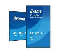 iiyama ProLite LH6564UHS-B1AG Écran Signalisation Numérique 65" 4K UHD VA 500cd/m² 6.5ms HDMI 2.0 WiFi Android 14 24/7 VESA 500x500mm