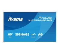 iiyama ProLite LH6581UHSG-1AG Écran 65” 4K UHD Android avec cadre personnalisable, gestion de contenu intégrée et fonctionnement 24/7 - pour des