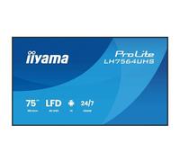 iiyama Écran 75" LH7564UHS-B1AG 4K UHD VA 500cd/m² Portrait/Paysage 2x10W 2x HDMI