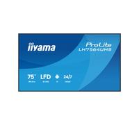 iiyama ProLite LH7564UHS-B1AG Écran d'affichage numérique 4K UHD 75 pouces avec options avancées de contrôle et de connectivité