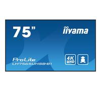 iiyama ProLite LH7565UHSB-B1 - 75" écran LCD rétro-éclairé par LED - signalisation numérique - Android - 4K UHD (2160p) 3840 x 2160 - noir