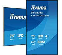 iiyama Écran d'affichage ProLite LH7575UHS-B2AG 75 pouces 4K 24/7 Android basculement signal