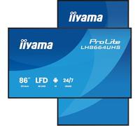 iiyama Écran d'affichage numérique Prolite LH8664UHS-B3AG 4K UHD IPS Android 14 Antireflet