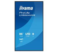 iiyama ProLite LH8664UHS-B3AG - 86" écran LCD rétro-éclairé par LED - signalisation numérique - avec lecteur multimédia SoC intégré - Android - 4K UHD (2160p) 3840 x 2160 - noir (cadre), finition matt