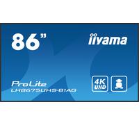 iiyama ProLite LH8675UHS-B1AG - 86" écran LCD rétro-éclairé par LED - signalisation numérique - avec lecteur multimédia intégré, SDM Slot PC - Android - 4K UHD (2160p) 3840 x...