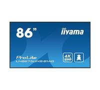 iiyama Écran 86" LH8675UHS-B1AG 4K UHD IPS 3840x2160 500 cd/m² paysage et portrait FailOver 2x10W