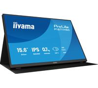 iiyama ProLite P1671HSC-B1 moniteur IPS Full HD 16 pouces avec station d'accueil USB-C, haut-parleurs intégrés et housse en cuir