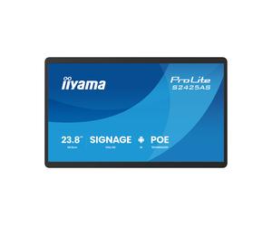 iiyama ProLite S2425AS-B1P Écran d'affichage professionnel petit format 24 pouces, optimisé par le système de gestion de contenu intégré iiSignage².