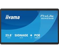 iiyama Prolite S2425AS-B1P Écran d'affichage numérique IPS LED Full HD USB-C Audio Out USB2.0/3.2 RJ45 Android 14 OS iiSignage² WiFi Bluetooth PoE 24/7 3H Anti-reflet Noir