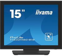 iiyama Écran 15" tactile T1532MSC-B1S – PCAP 10 pts 1024x768 HDMI DisplayPort VGA USB Haut-parleurs