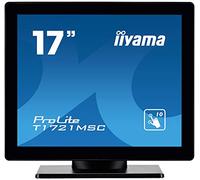 iiyama Prolite T1721MSC-B1 - Écran LED - 17" - écran Tactile - 1280 x 1024 - TN - 250 CD/m² - 1000:1-5 ms - DVI-D, VGA - Haut-parleurs - Noir