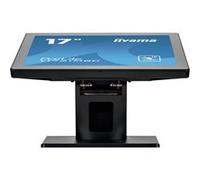 iiyama ProLite T1721MSC-B2 - Écran LED - 17" - écran tactile - 1280 x 1024 SXGA @ 75 Hz - TN - 250 cd/m² - 1000:1 - 5 ms - HDMI, VGA - haut-parleurs - cadre noir avec finition mate Cadre noir avec fin