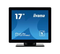 iiyama ProLite T1721MSC-B2 : Écran Tactile 17" SXGA LED, 1280x1024, TN, 5ms, 10 Points, USB Hub, VESA, Noir. Angle de vision 170/160°, Haut-parleurs