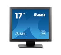 iiyama ProLite T1731SR-B1S - Écran LED - 17" - écran tactile - 1280 x 1024 - TN - 250 cd/m² - 1000:1 - 5 ms - HDMI, VGA, DisplayPort - haut-parleurs - noir, mat