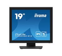 iiyama ProLite T1932MSC-B1S - Écran LCD - 19" - écran tactile - 1280 x 1024 - IPS - 250 cd/m² - 1000:1 - 14 ms - HDMI, VGA, DisplayPort - haut-parleurs - noir mat