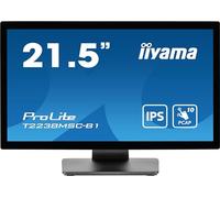 Iiyama Prolite T2238msC-B1, 54,6cm (21,5''), Projected Capacitive, Full Hd, Usb, Kit (usb), Schwarz Touchmonitor (16:9), 54,6 Cm (21,5''), Projected