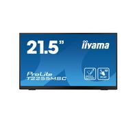 Iiyama ProLite T2255MSC-B1 Écran Tactile 21.5" LCD IPS Full HD 1920x1080, 400cd/m², 5ms, HDMI, DisplayPort, USB 3.2, Haut-parleurs 3W, VESA