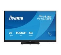 iiyama ProLite T2754MSC-B2AG - Écran LED - 27" - écran tactile - 1920 x 1080 Full HD (1080p) @ 83 Hz - IPS - 300 cd/m² - 1000:1 - 4 ms - HDMI, VGA - haut-parleurs - mat, noir
