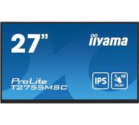 iiyama ProLite T2755MSC-B1 - Écran LED - 27" - écran tactile - 1920 x 1080 Full HD (1080p) @ 60 Hz - IPS - 400 cd/m² - 1000:1 - 5 ms - HDMI, DisplayPort - haut-parleurs - noir, mat Noir, Mat