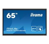 iiyama PROLITE TE6514MIS-B2AG Écran plat de signalisation numérique 165,1 cm (65") LCD Wifi 435 cd/m² 4K Ultra HD Noir Écran tactile Intégré dans le processeur Android 24/7