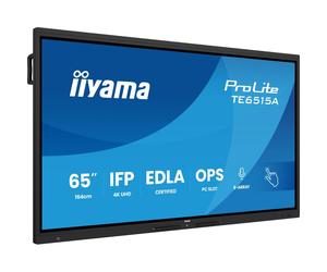 iiyama ProLite TE6515A-B1AG Écran interactif 65" 4K UHD certifié Google EDLA, conçu pour la collaboration fluide et l'enseignement hybride.