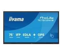 iiyama ProLite TE7512MIS-B4AG - Classe de diagonale 75" (74.52" visualisable) écran LCD rétro-éclairé par LED - signalétique numérique interactive - avec écran tactile (multi-touch) / capacité PC en o