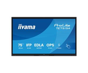 iiyama ProLite TE7515A-B1AG écran interactif 75 pouces 4K UHD certifié Google EDLA