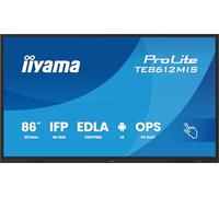 iiyama Prolite TE8612MIS-B4AG Écran grand format IPS DLED 86" 4K UHD 40 points tactiles PureTouch-IR VGA HDMI DP USB-C USB 3.2 RS-232c RJ45 Sortie HDMI 7H OPS WiFi Android 14 OS iiControl